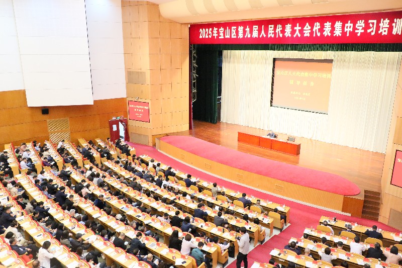 2025年区人大代表集中学习培训开班 区委书记李晨昊为代表授课