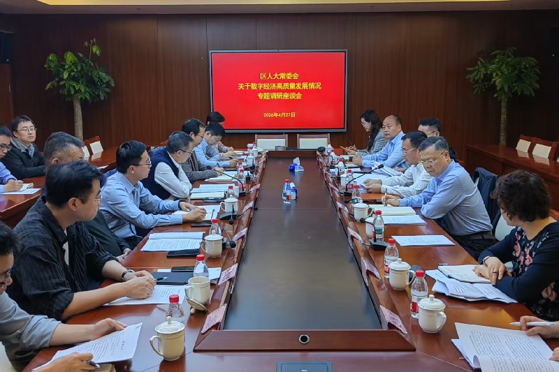 区人大常委会专题调研数字经济高质量发展情况